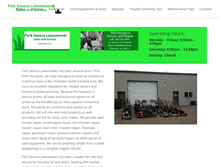 Tablet Screenshot of parksenecalawnmower.com